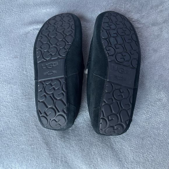 Men UGG Ascot Slipper Suede Black 100% Authentic Brand New - Picture 5 of 10